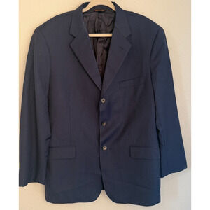 Southwick for Bill Walker Clothier Sport Coat Blazer 42R Navy Pinstripe 3-Button